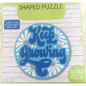 Keep Growing Shaped 500 Piece Jigsaw Puzzle NEW